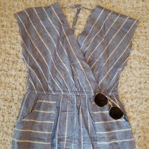 Chambray midi dress size L